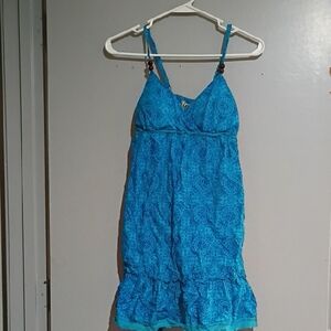 Lei Vibrant Blue Patterned Dress